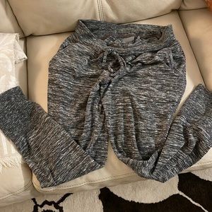 Athleta sweats with pockets multi grey color with string waist size medium